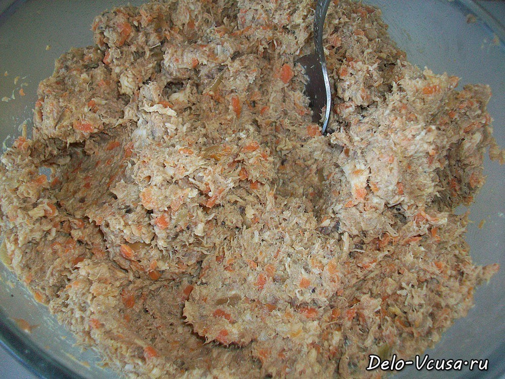 Шаг 17 приготовления Мясная начинка для пирожков, картопляников и пирогов