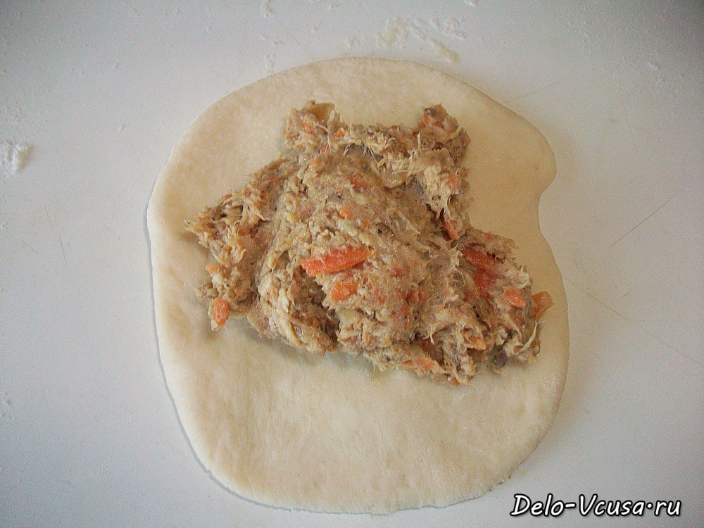 Шаг 6 приготовления Пирожки с мясом в духовке