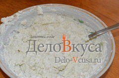 Шаг 2 приготовления Канапе с закуской из творога