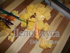 Шаг 4 приготовления Канапе с закуской из творога