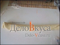 Шаг 5 приготовления Плюшки с сахаром "Розочки"