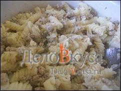 Шаг 6 приготовления Макароны по-флотски со свининой и укропом