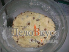 Шаг 6 приготовления Творожные печенья с изюмом. Простое печенье с творогом и изюмом