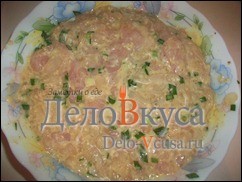 Шаг 6 приготовления Куриные котлеты с кунжутом и зеленым луком