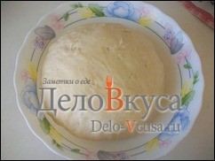 Шаг 1 приготовления Пицца с курицей, шампиньонами и сыром без томатной основы