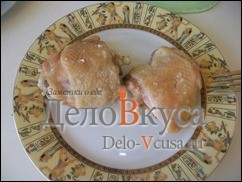 Шаг 4 приготовления Пицца с курицей, шампиньонами и сыром без томатной основы