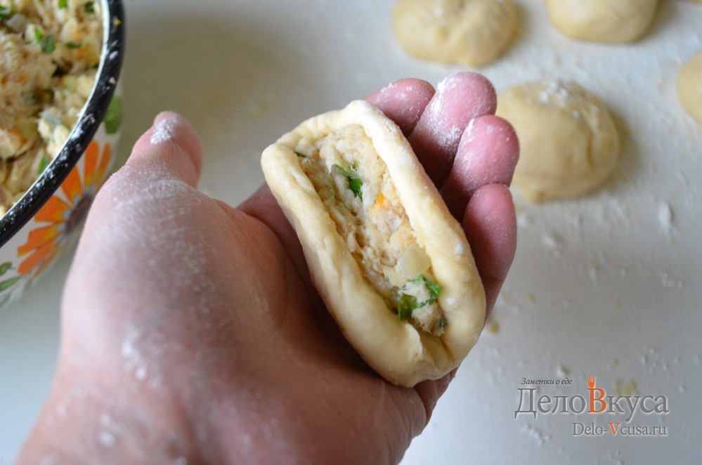 Шаг 27 приготовления Пирожки с мясом и картошкой в духовке