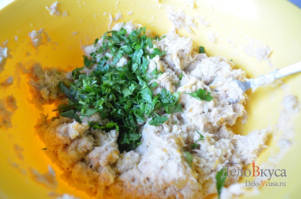 Шаг 9 приготовления Начинка для пирожков из вареного мяса и картошки