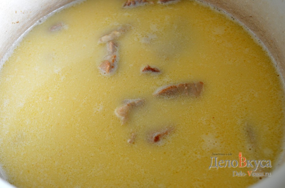 Шаг 6 приготовления Жаркое по-домашнему с мясом и грибами
