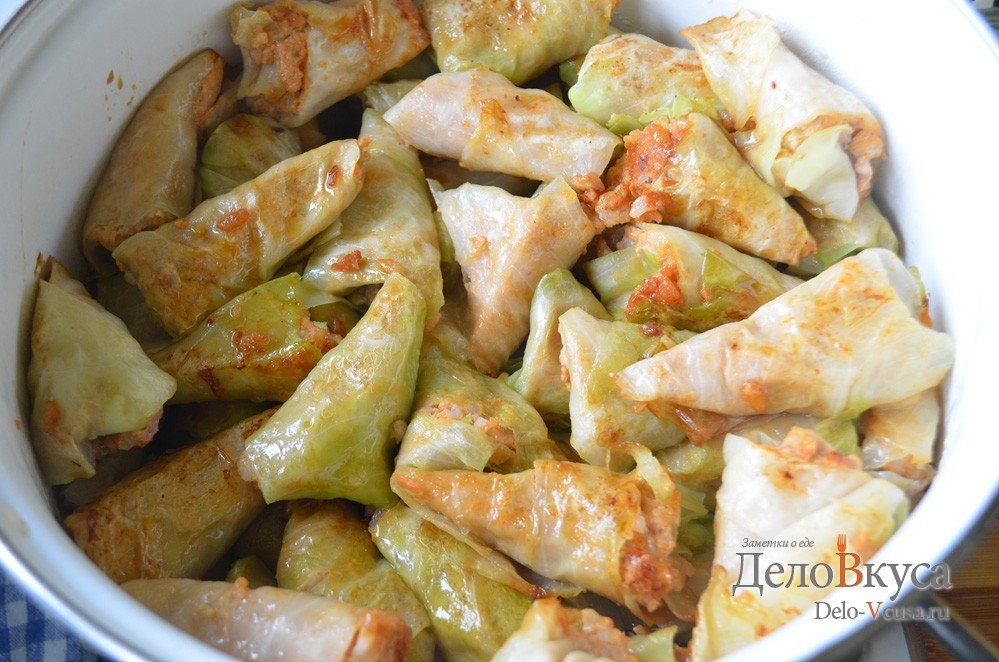 Шаг 23 приготовления Голубцы. Как приготовить голубцы с мясом