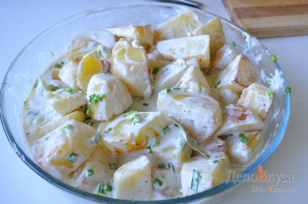 Шаг 5 приготовления Картошка в духовке запеченная с сыром и сливками