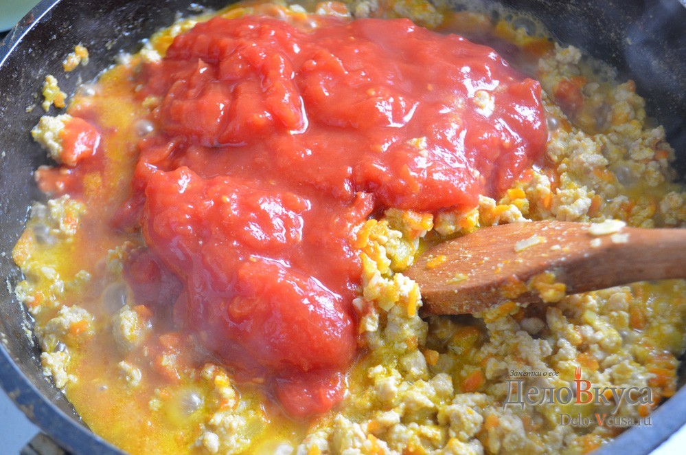 Шаг 12 приготовления Соус Болоньезе с макаронами