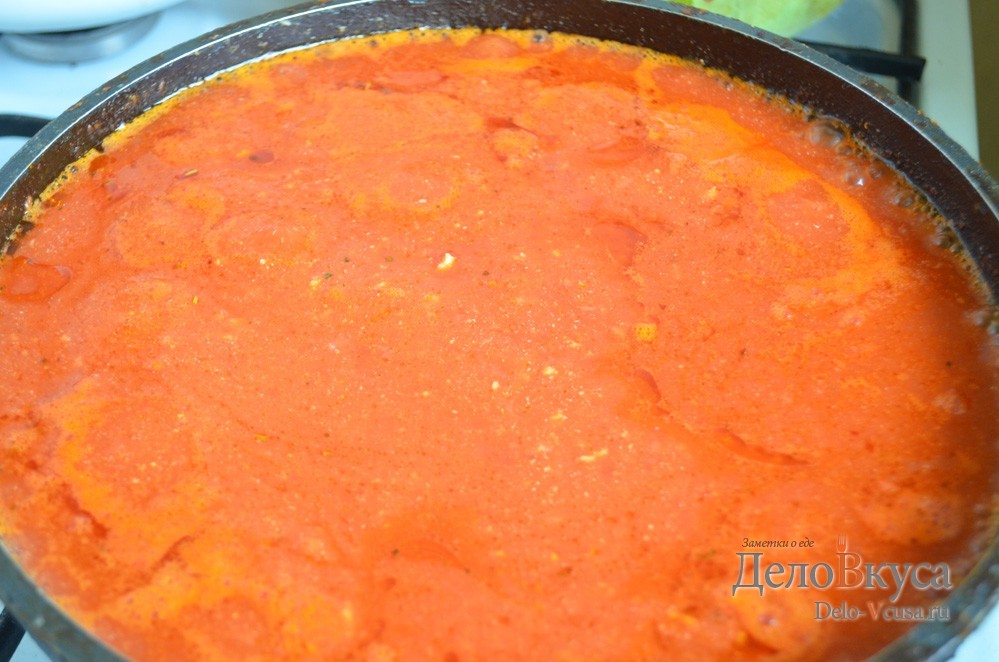 Шаг 14 приготовления Соус Болоньезе с макаронами