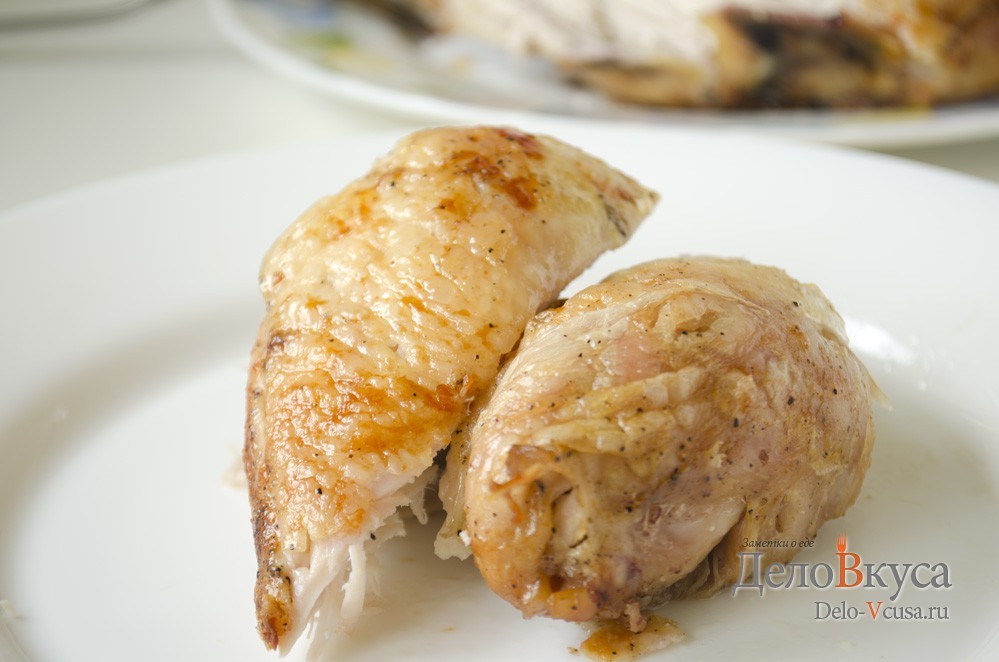 Шаг 11 приготовления Курица в духовке целиком