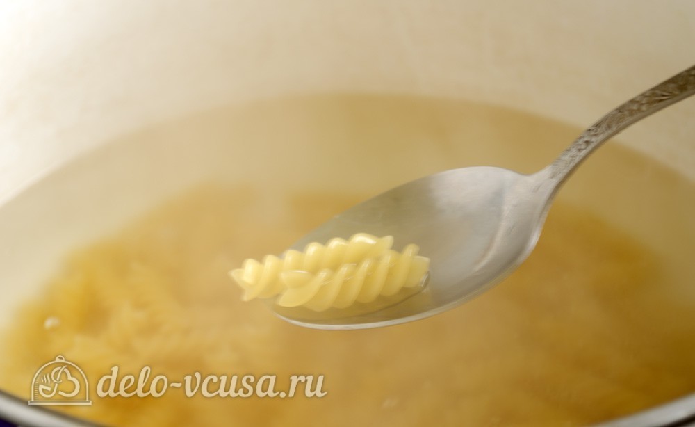 Шаг 5 приготовления Паста со шпинатом и рикоттой (Fusilli agli spinaci e ricotta)