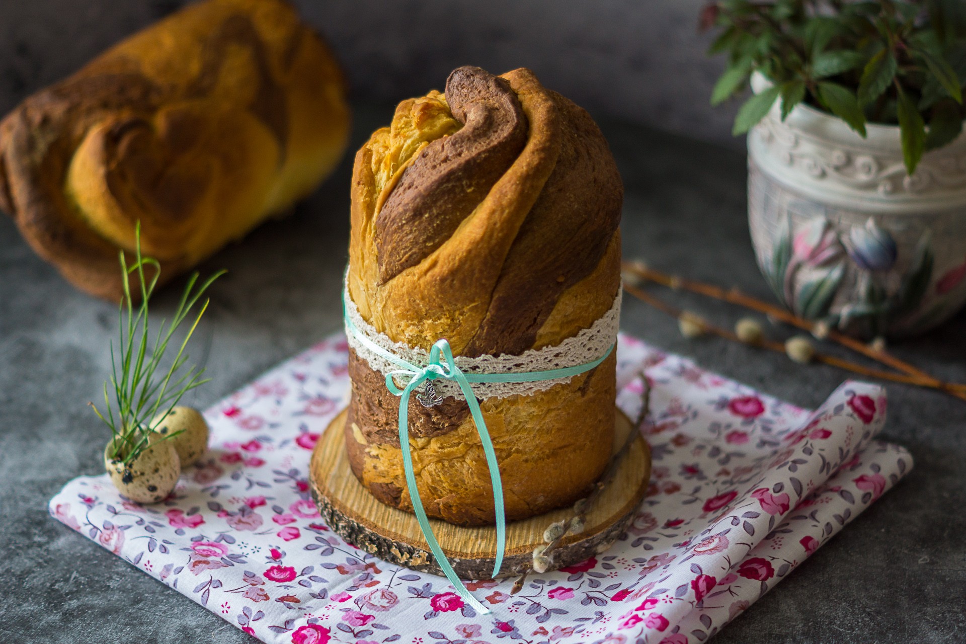 Шаг 16 приготовления Шоколадно-апельсиновый кулич "Краффин"