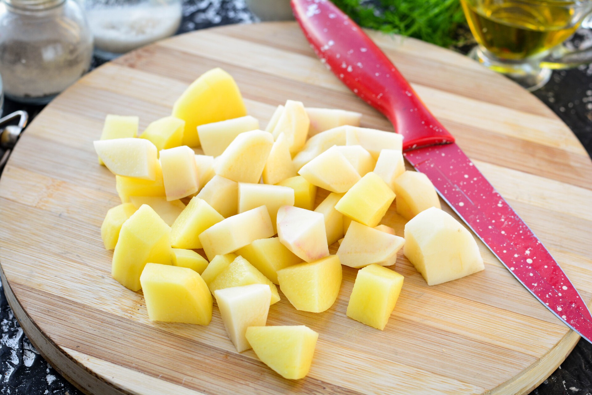 Шаг 2 приготовления Рассольник с курицей и рисом