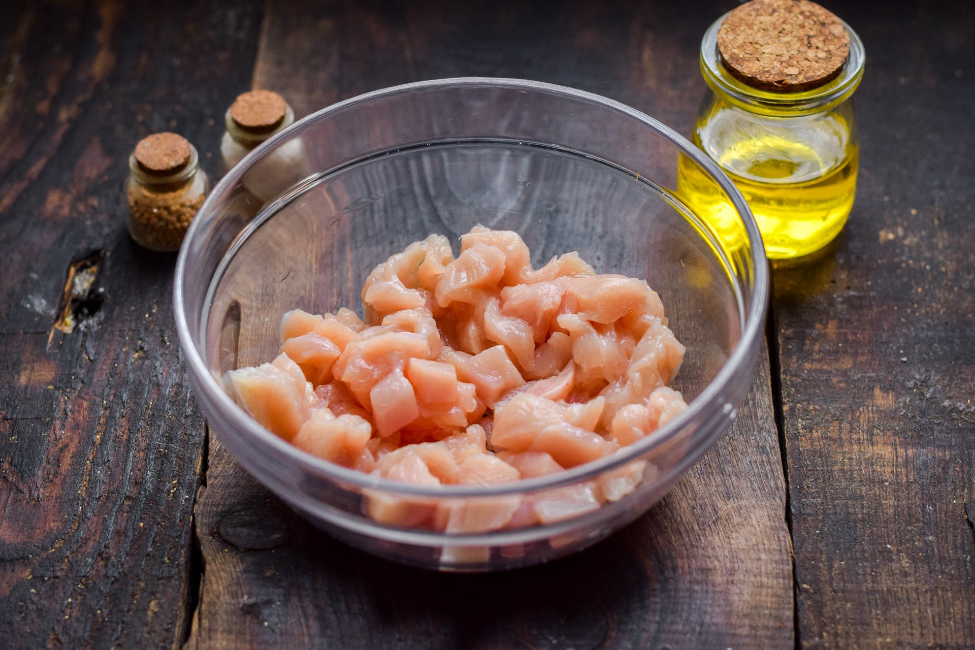 Шаг 1 приготовления Куриные котлеты "Растрепки"