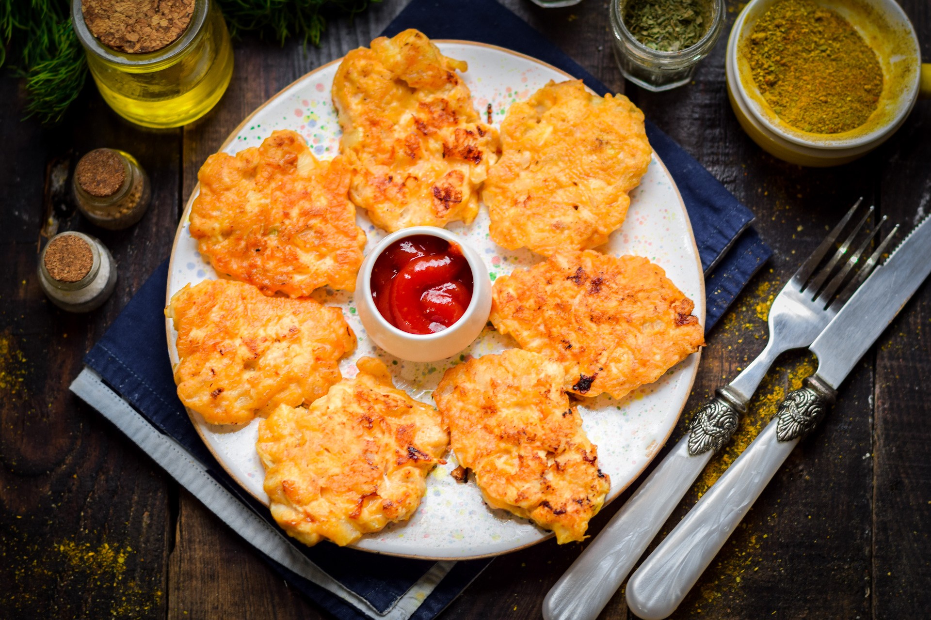 Шаг 10 приготовления Куриные котлеты "Растрепки"