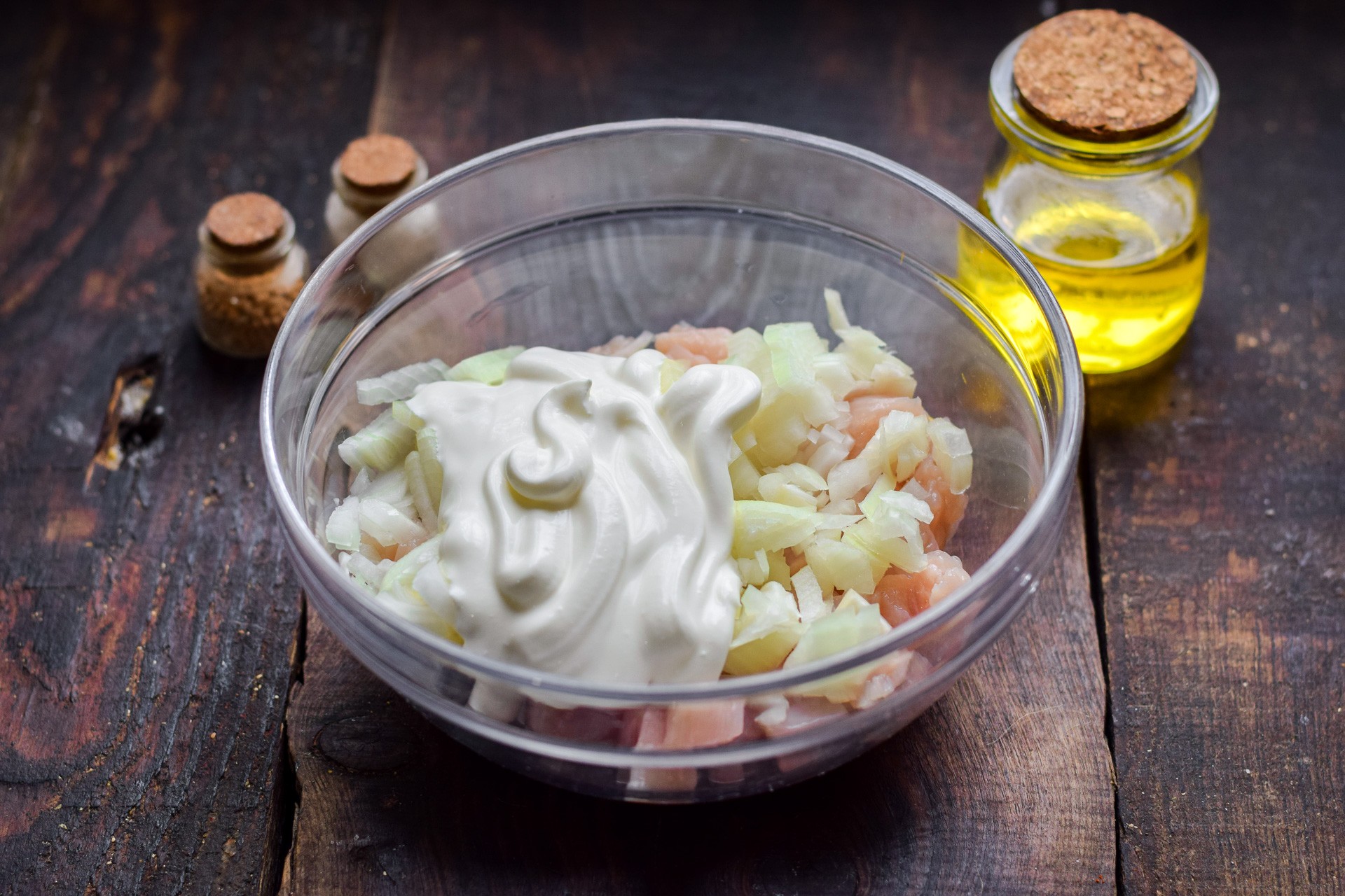 Шаг 3 приготовления Куриные котлеты "Растрепки"