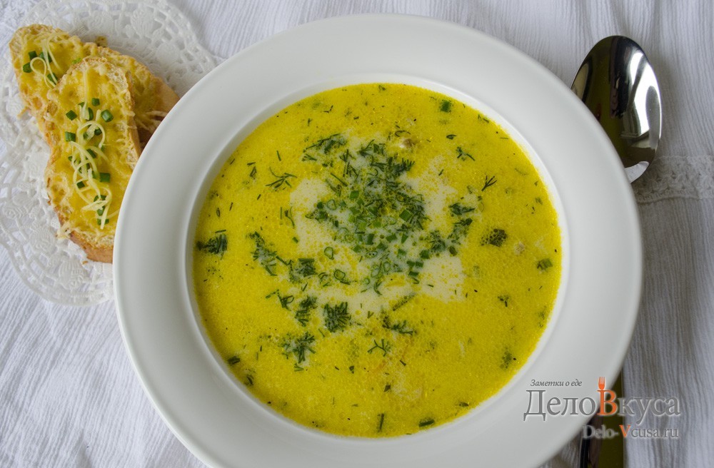 Шаг 18 приготовления Суп из плавленных сырков с шампиньонами и курицей