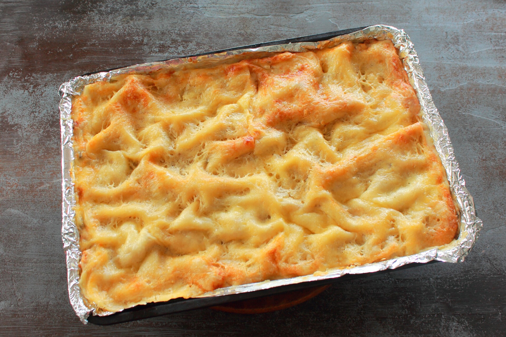 Шаг 18 приготовления Лазанья с курицей и грибами