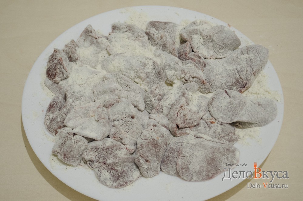 Шаг 4 приготовления Куриная печень жареная с луком