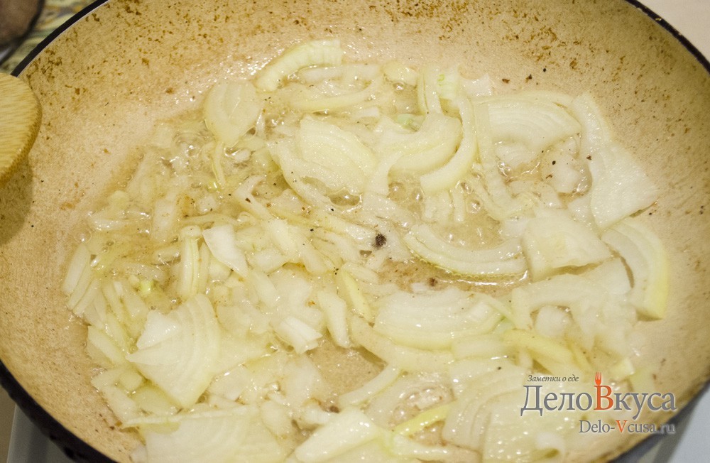 Шаг 7 приготовления Куриная печень жареная с луком