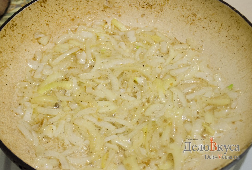 Шаг 8 приготовления Куриная печень жареная с луком