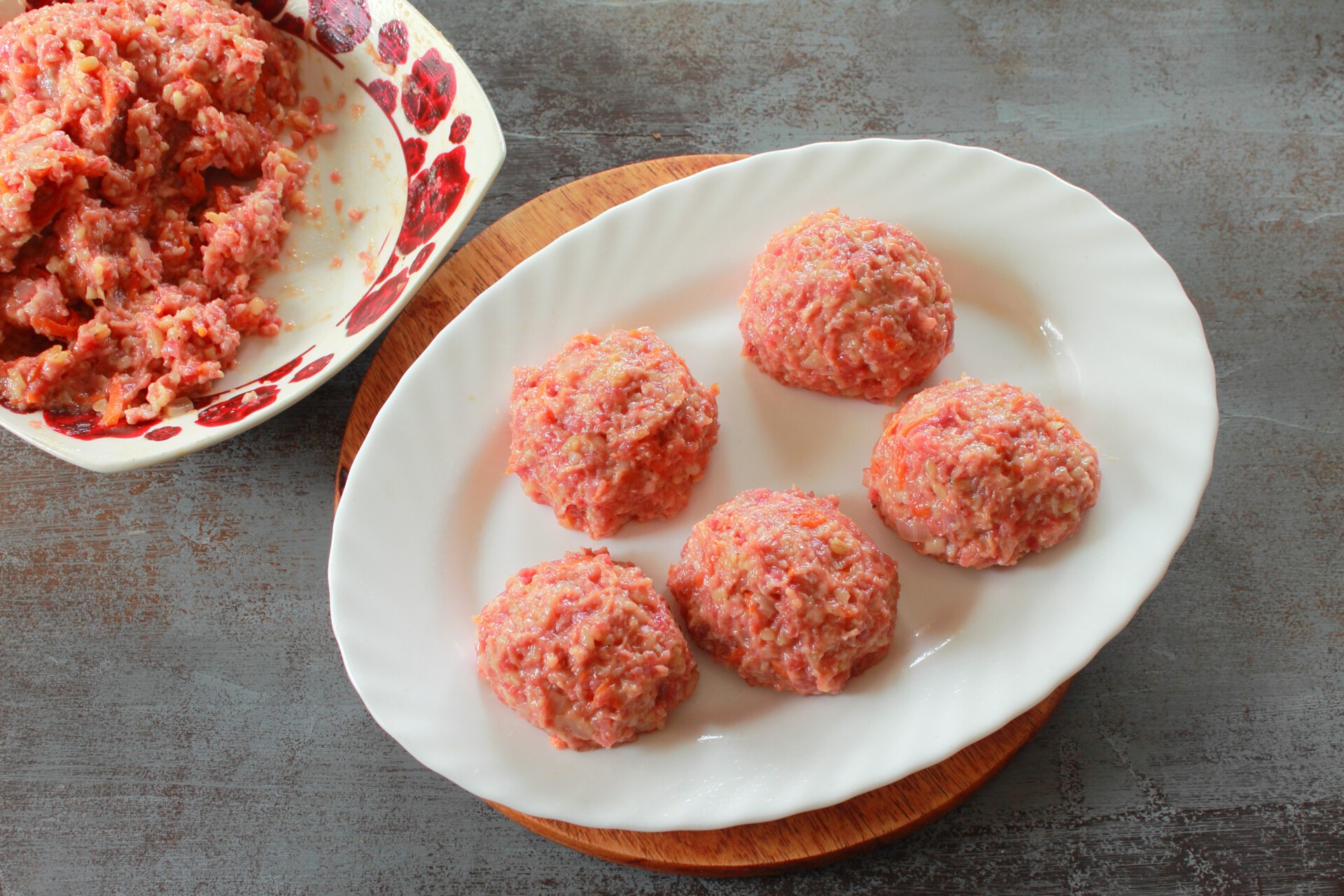 Шаг 6 приготовления Мясные тефтели с булгуром в сливочно-молочном соусе
