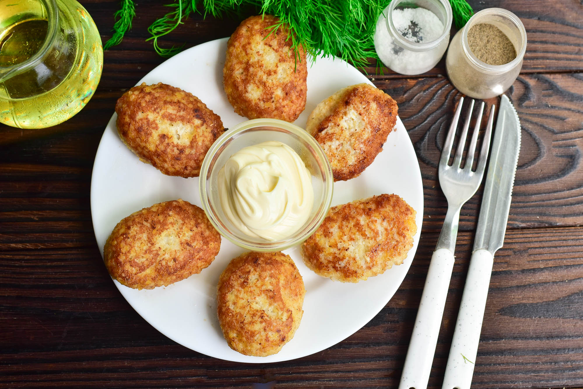 Шаг 7 приготовления Куриные котлеты с пшеном на сковороде