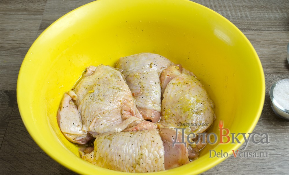 Шаг 2 приготовления Курица с картошкой в мультиварке