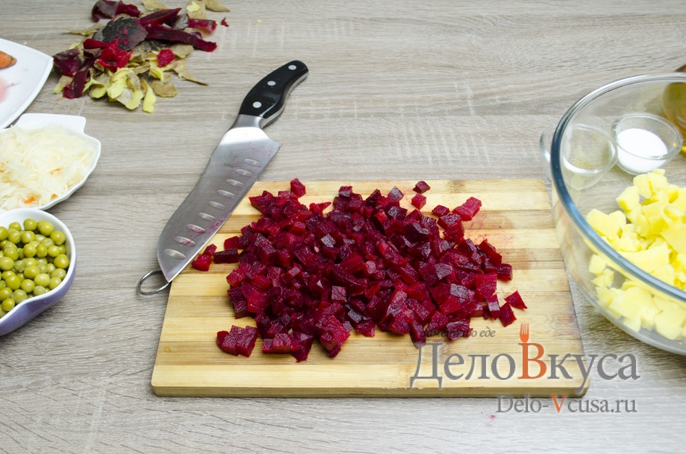 Шаг 2 приготовления Винегрет классический