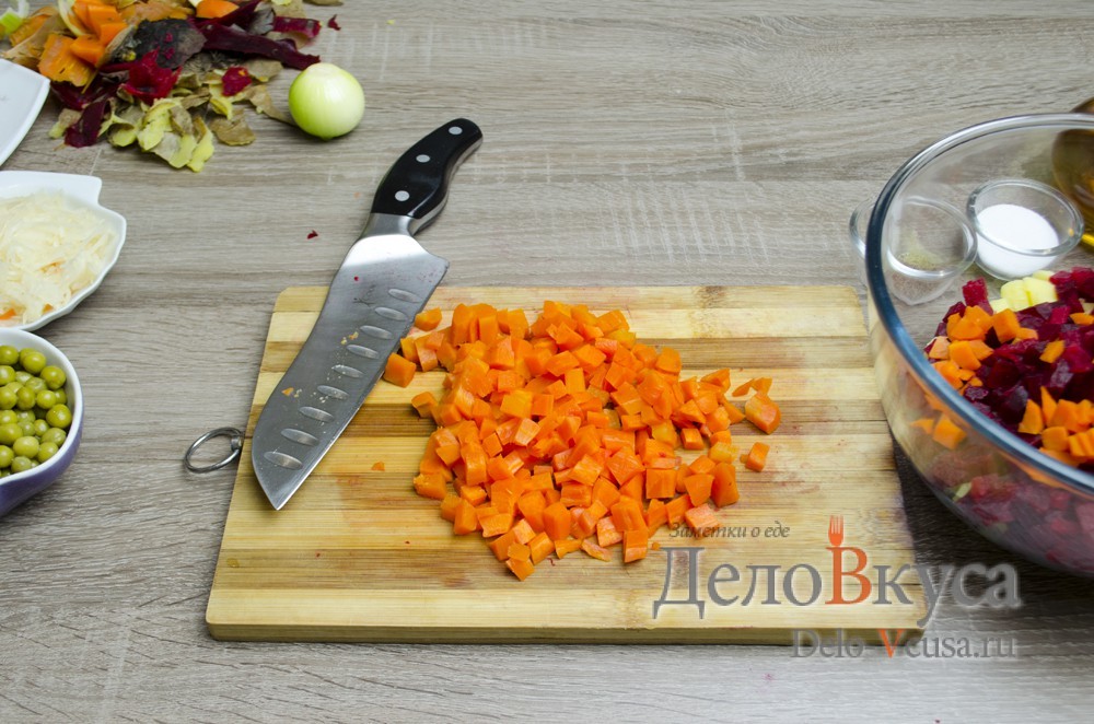 Шаг 3 приготовления Винегрет классический