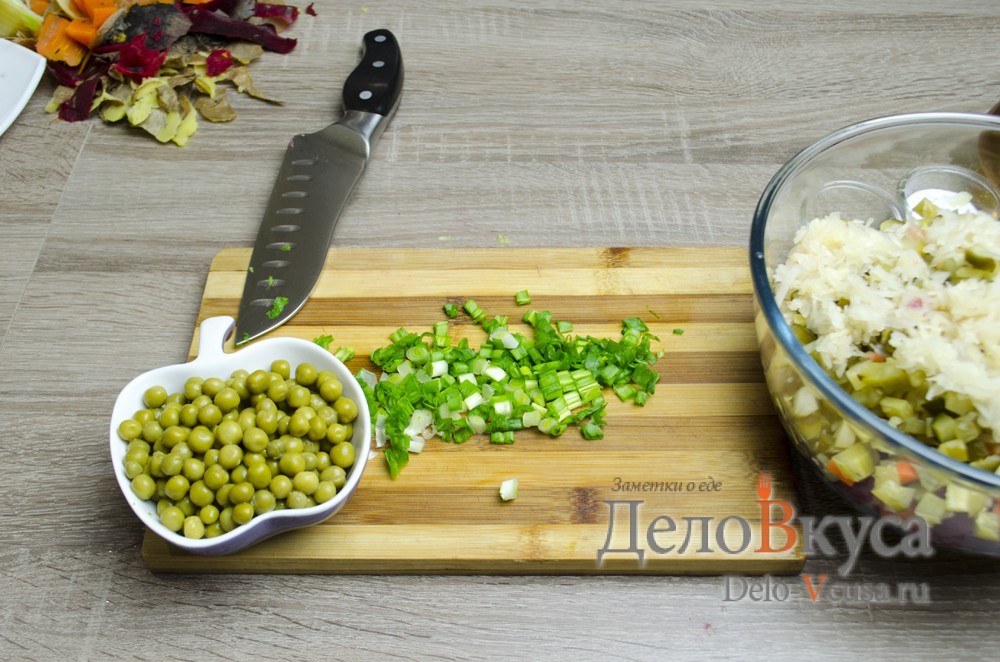 Шаг 7 приготовления Винегрет классический