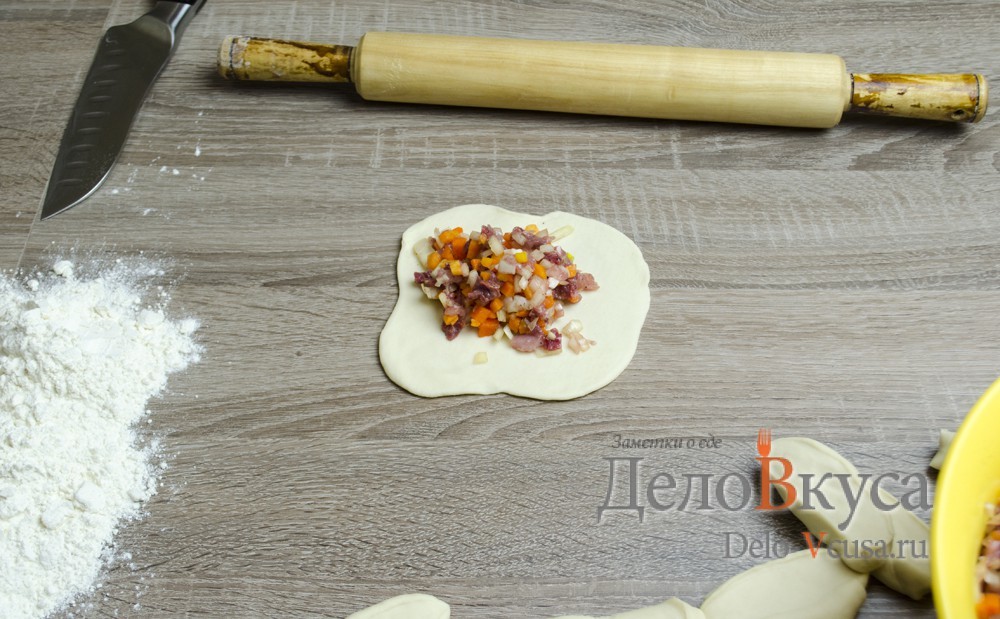 Шаг 19 приготовления Манты с мясом и тыквой в мультиварке