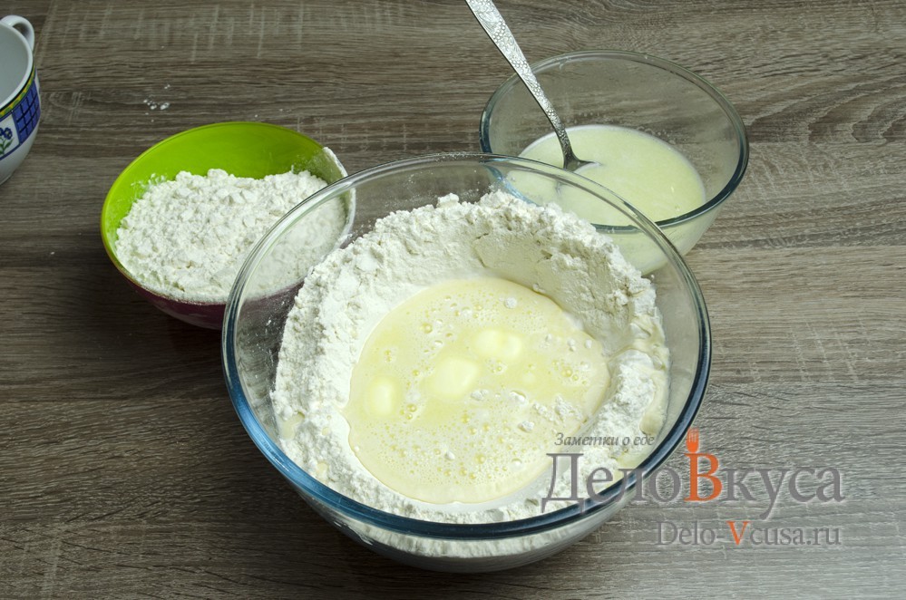Шаг 3 приготовления Манты с мясом и тыквой в мультиварке