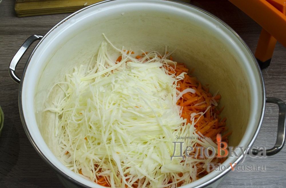 Шаг 3 приготовления Квашеная капуста