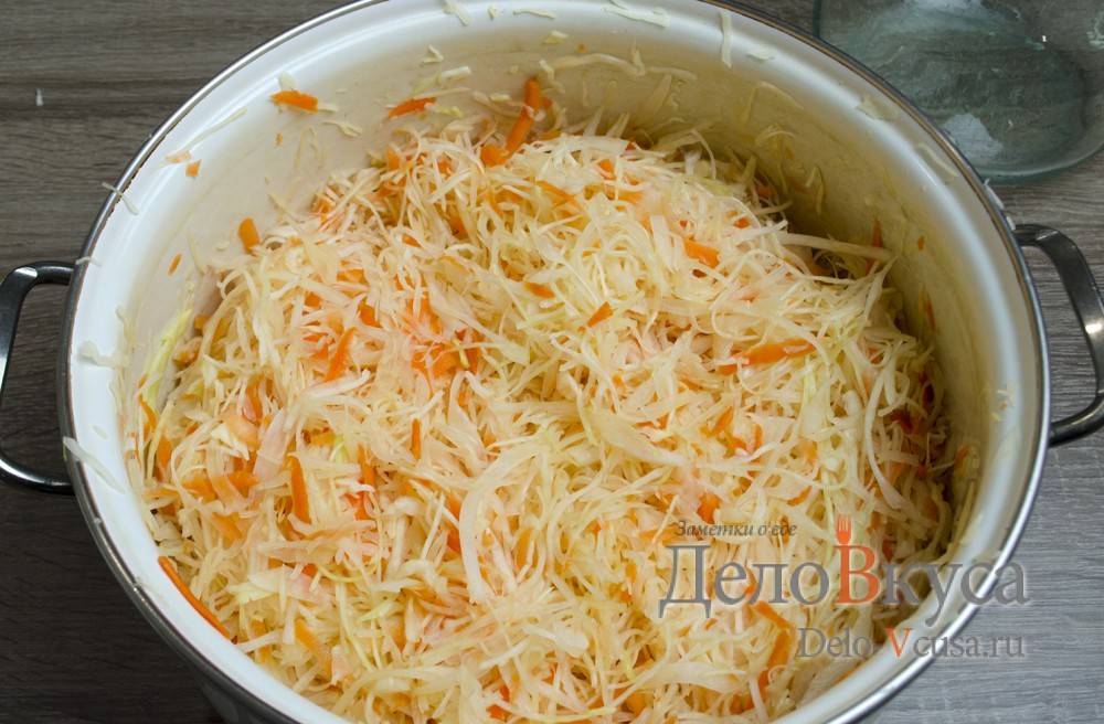 Шаг 4 приготовления Квашеная капуста