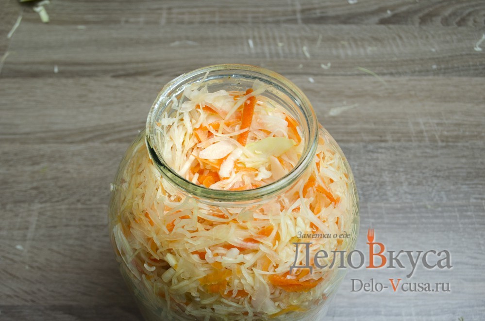 Шаг 6 приготовления Квашеная капуста