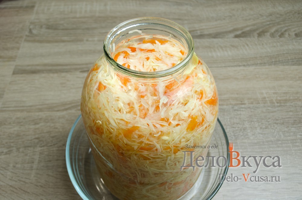 Шаг 7 приготовления Квашеная капуста