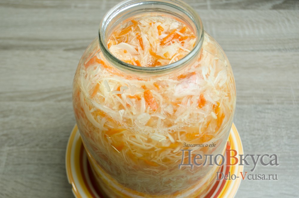 Шаг 8 приготовления Квашеная капуста