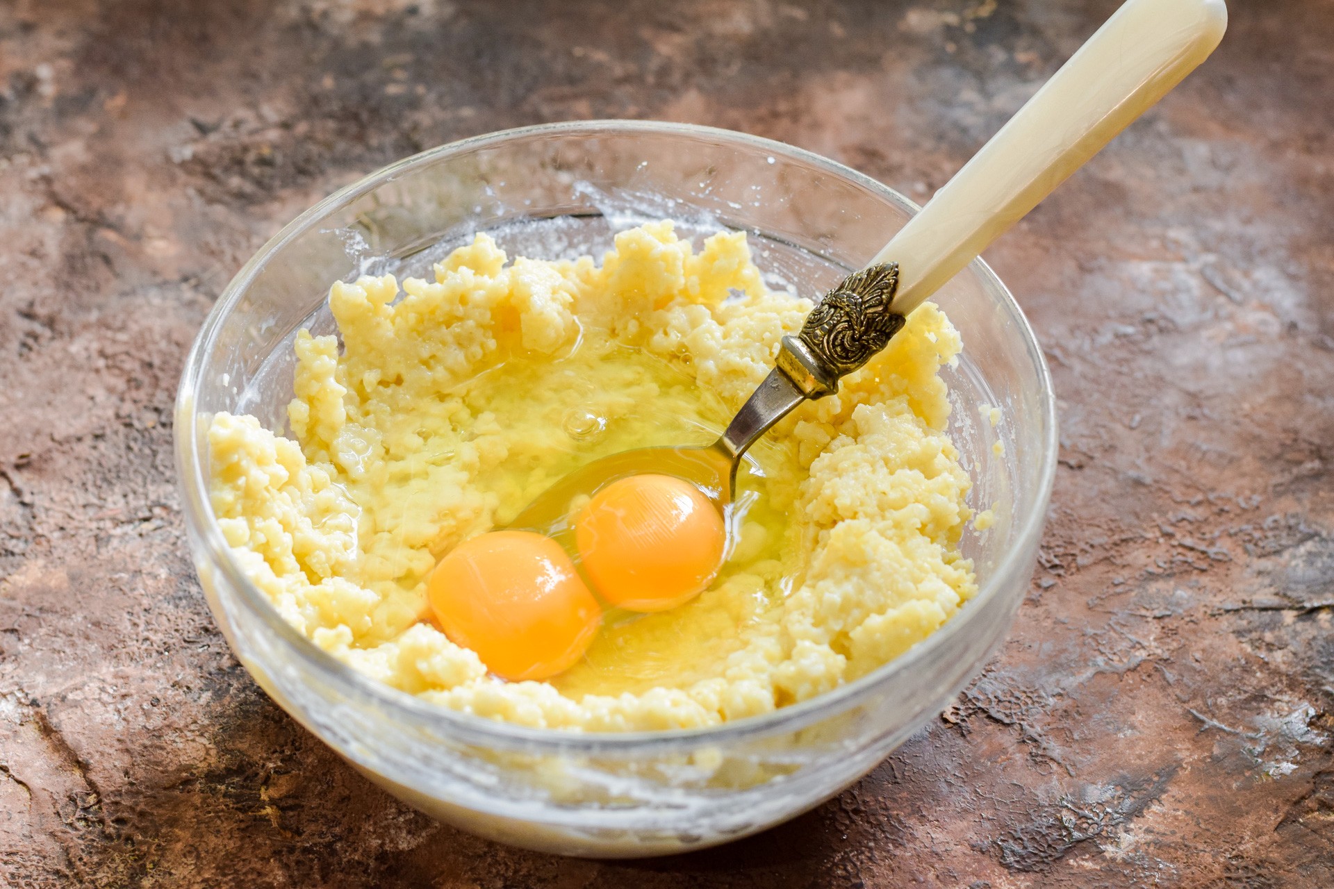 Шаг 4 приготовления Пшенная запеканка с яблоками