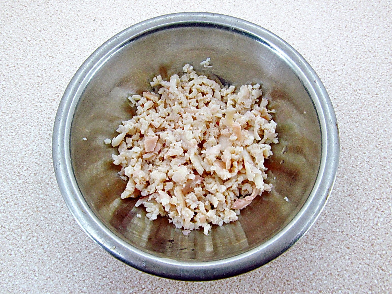 Шаг 11 приготовления Баклажанная икра с кальмарами
