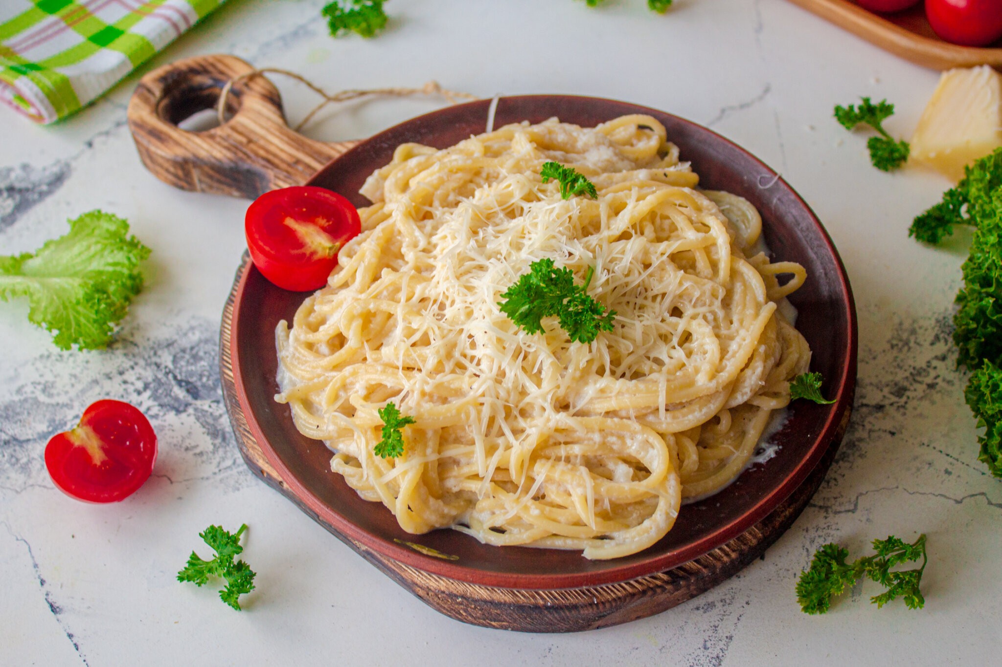 Шаг 6 приготовления Паста с соусом из цветной капусты