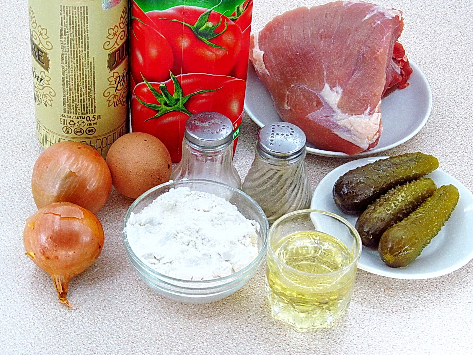 Ингредиенты Мясные тефтели по-датски Фото ингредиенты Мясные тефтели по-датски