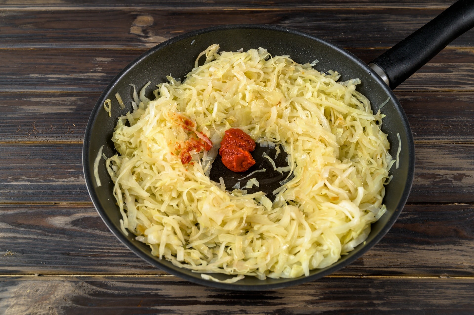 Шаг 7 приготовления Картофельные зразы с капустой