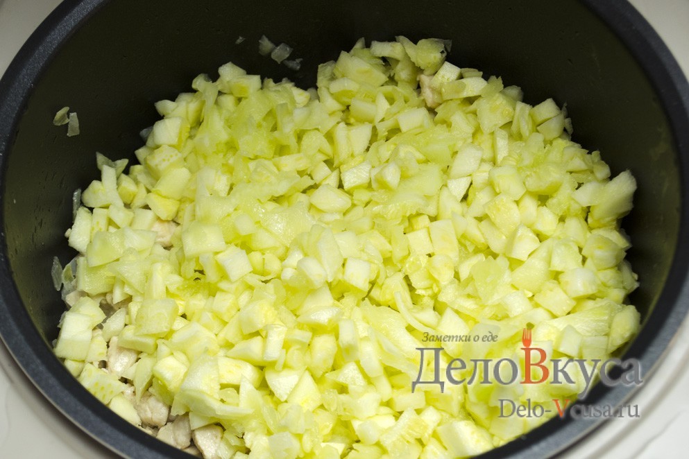 Шаг 16 приготовления Кабачки лодочки фаршированные курицей