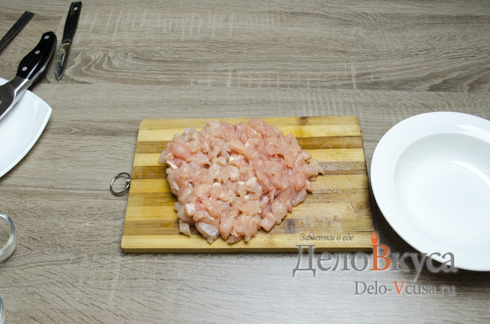 Шаг 6 приготовления Кабачки лодочки фаршированные курицей
