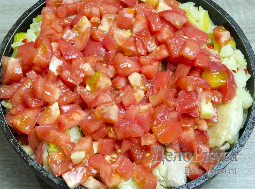 Шаг 15 приготовления Чахохбили из курицы